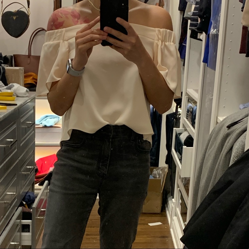 Topshop off the shoulder top
